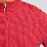 Men's Mountain Walking Fleece - MH500 - Maroon