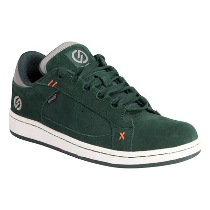 Chaussures basses de skateboard enfant CRUSH LOW vertes