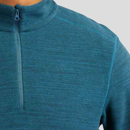 Men's Mountain Walking Fleece MH100 - Mottled Blue