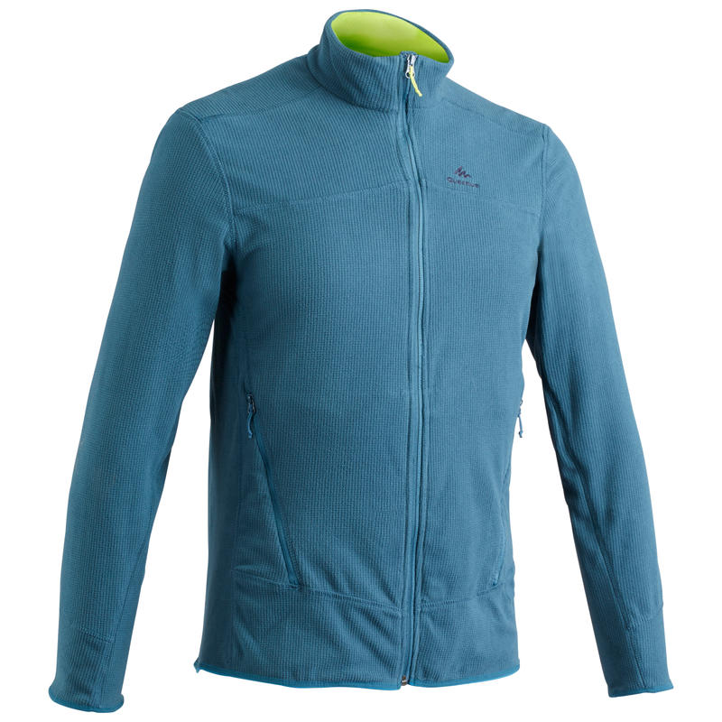 Veste polaire de randonnée montagne homme MH520 Turquoise Veste polaire de randonnée montagne homme MH520 Turquoise