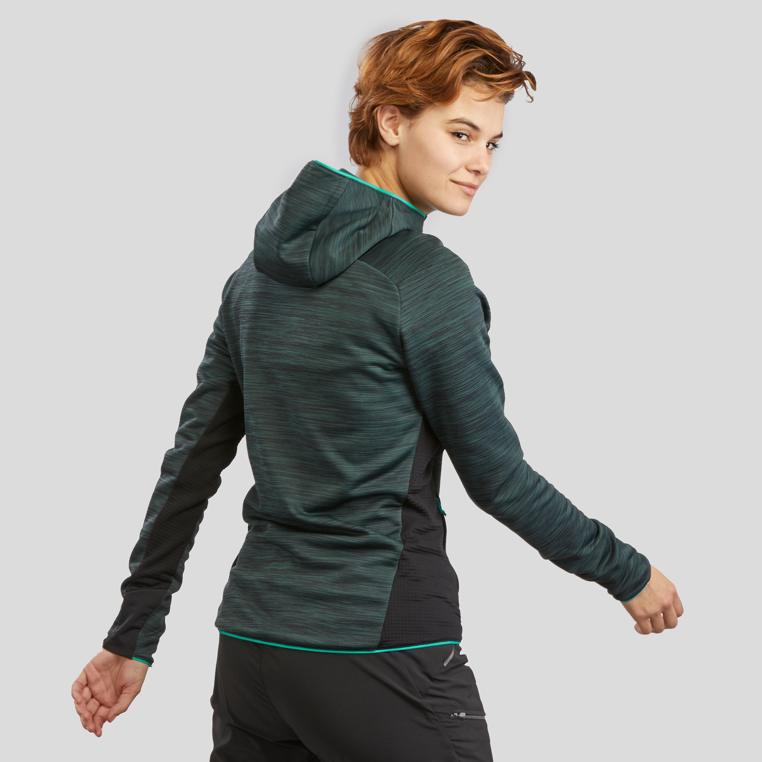 Women's Hiking Thin Fleece Jacket - MH520 3/7