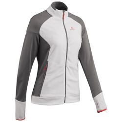 Chaqueta polar de senderismo montaña MH520 mujer beige 