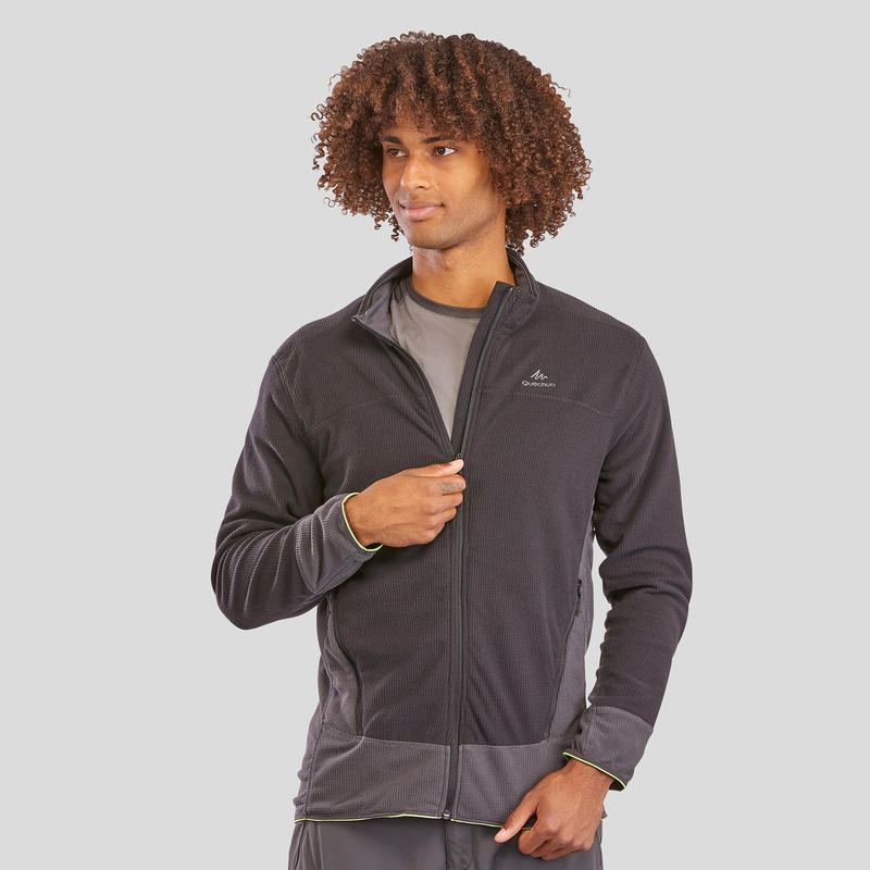 Veste polaire de randonnée montagne homme MH520 Noir Veste polaire de randonnée montagne homme MH520 Noir