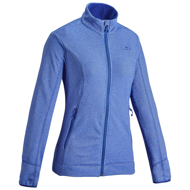 Veste polaire de randonnée montagne femme MH120 bleu foncé Veste polaire de randonnée montagne femme MH120 bleu foncé