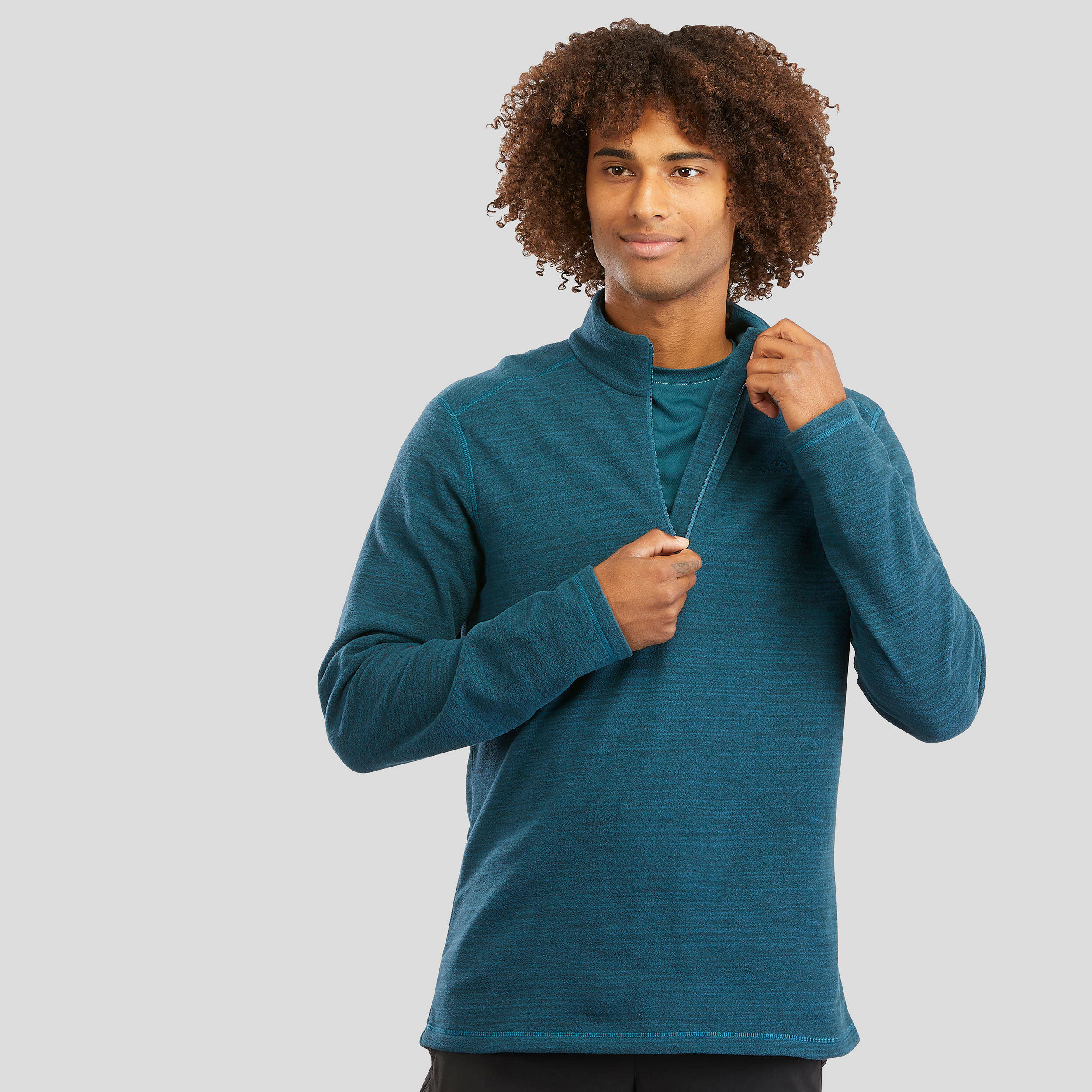 Men’s Fleece MH100 - Petrol Blue -  3