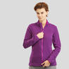 Women's Mountain Walking Fleece Jacket MH120 - Plum
