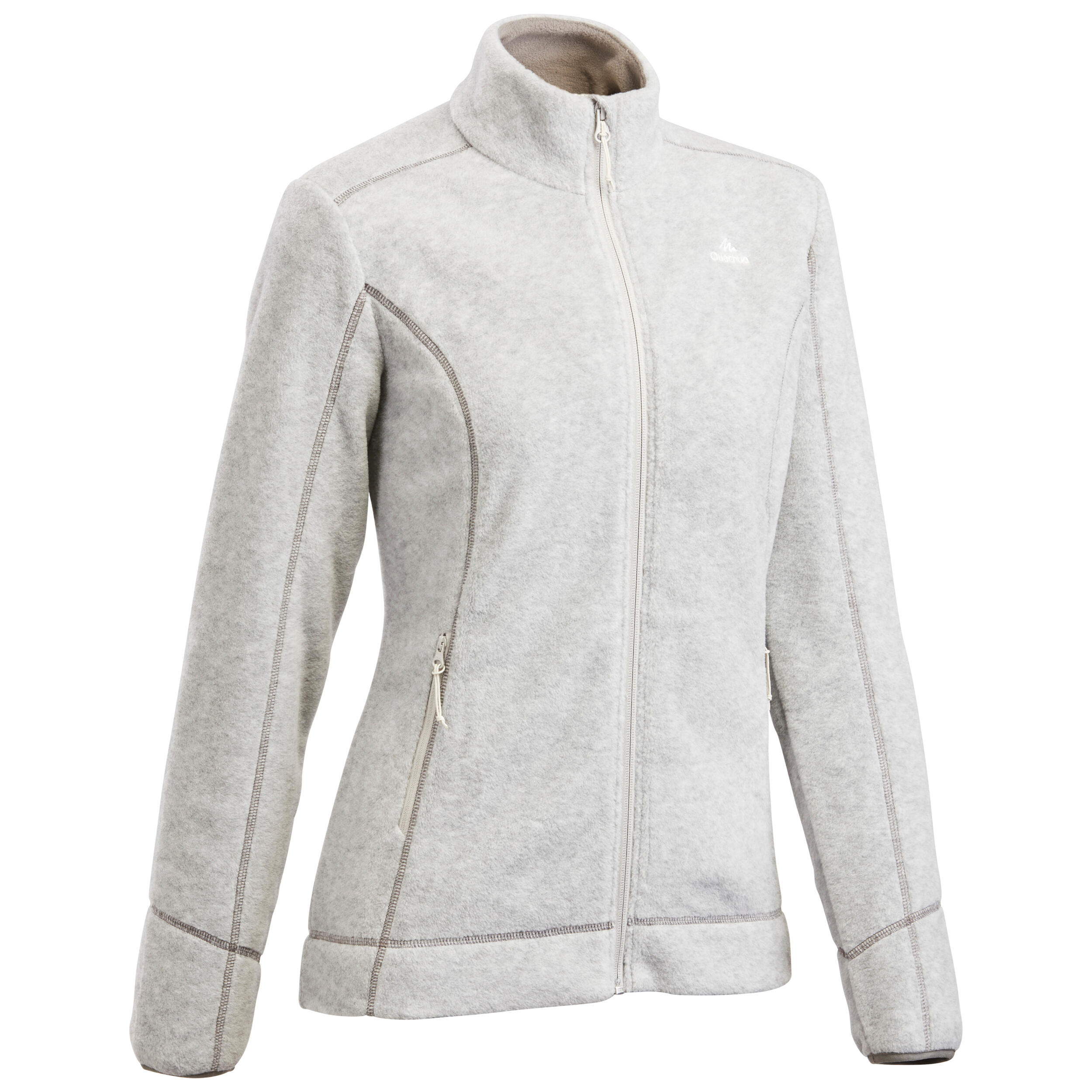 Women's Fleece Hiking Sweatshirt - MH 120 Black - [EN] graphite black -  Quechua - Decathlon