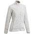 Women Hiking Fleece Full-Zip MH120 Light Grey