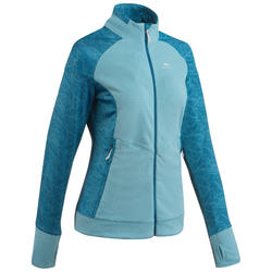 Chaqueta polar de senderismo montaña mujer MH520 azul 