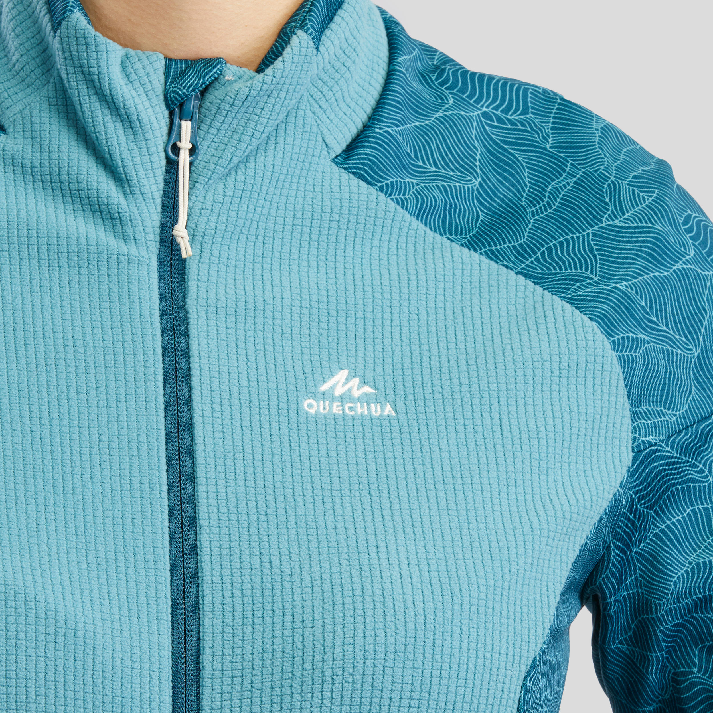 Sudadera polar de senderismo montaña mujer MH520 azul - Decathlon