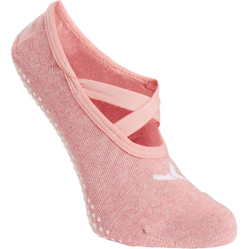 WOMAN T SHIRT LEGGING SHORT Footwear Accessories - Gym Ballet Socks 500 - Pink NYAMBA - Accessories