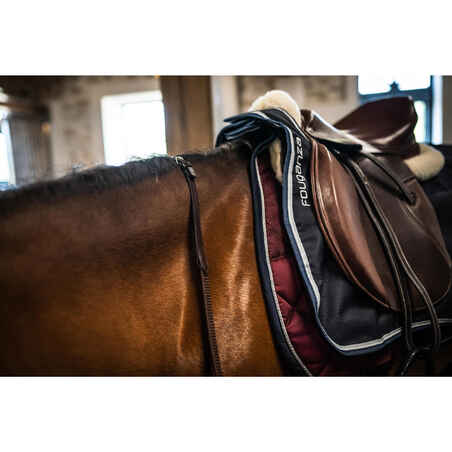 17.5" Versatile Leather Horse Riding Saddle for Horse - Brown