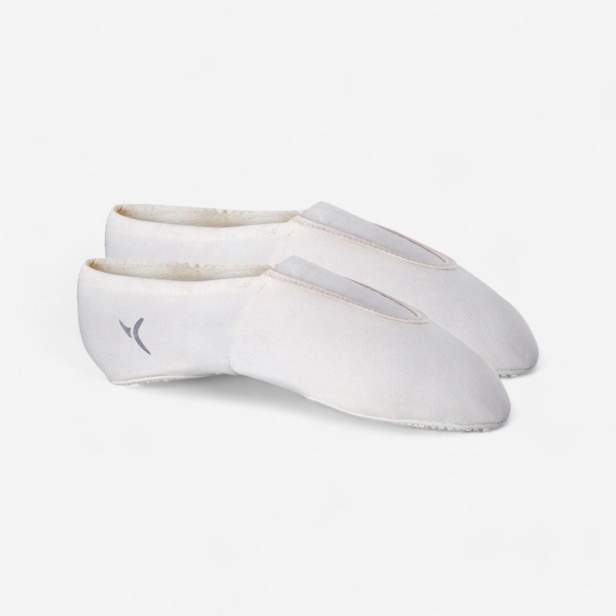 Chaussons Mesh blanc 500 Gymnastique Artistique Féminine et Masculine.