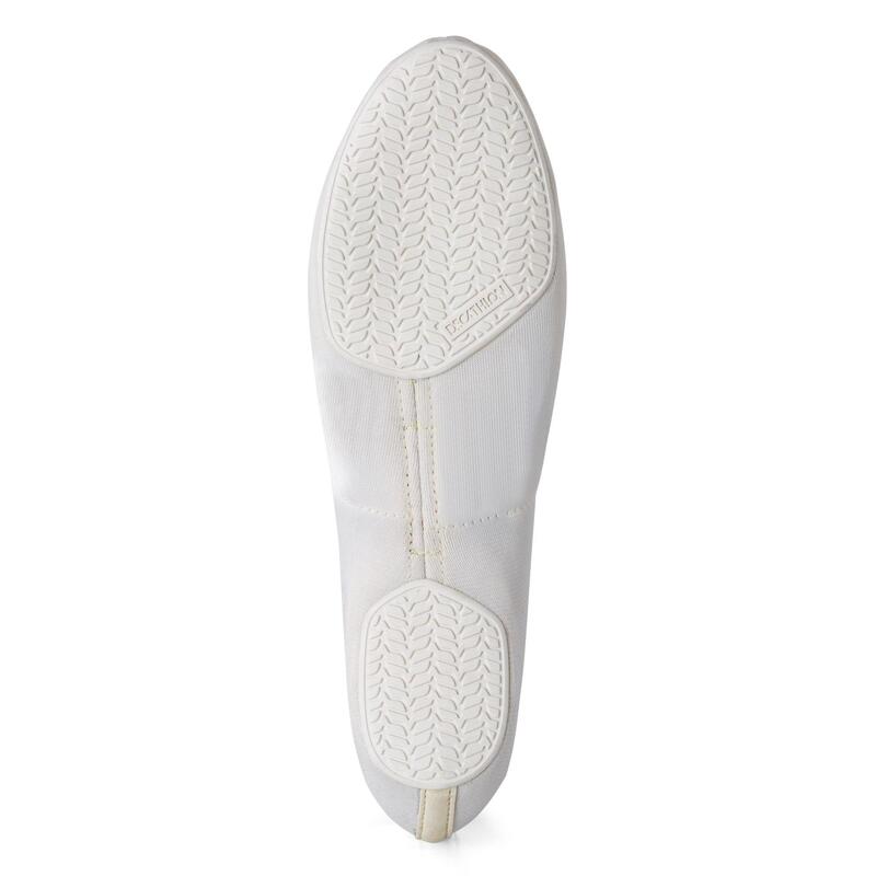 Zapatillas Gimnasia Artística Femenina/Masculina 500 Blanco Mesh