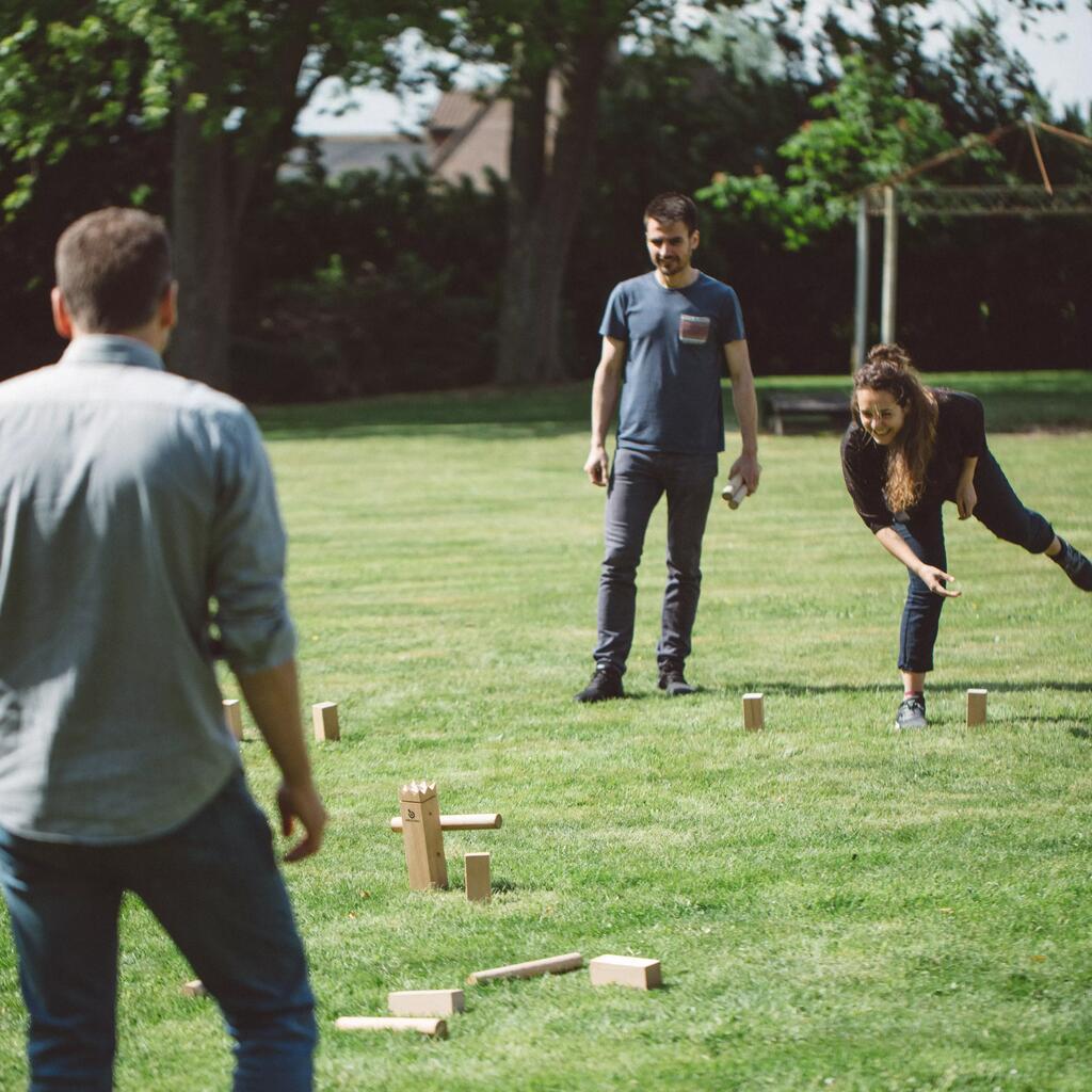 Kubb Holzkegel Holzwurfspiel