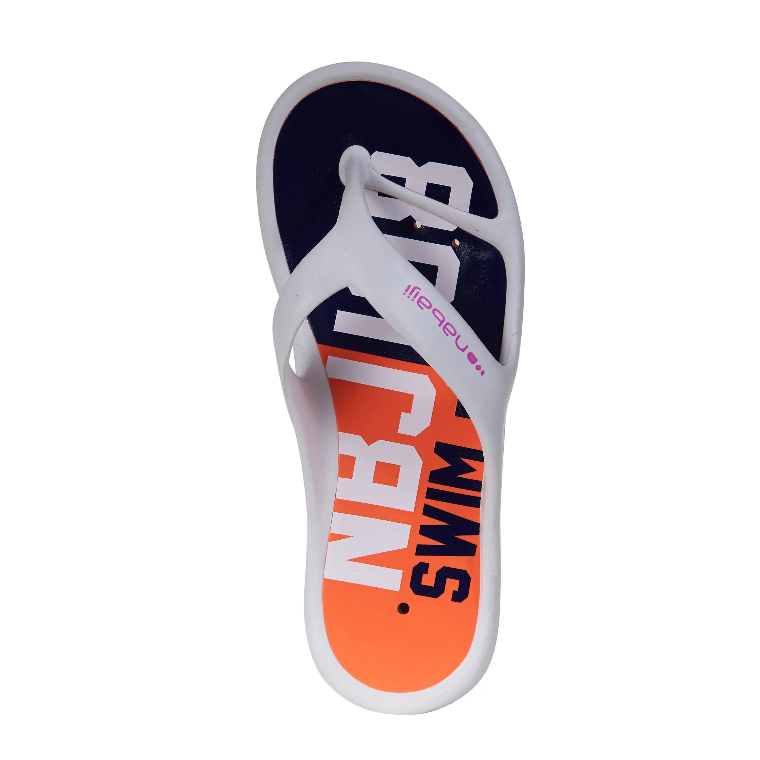 WOMEN’S TONGA 500 POOL FLIP-FLOPS WHITE FLUO 4/5