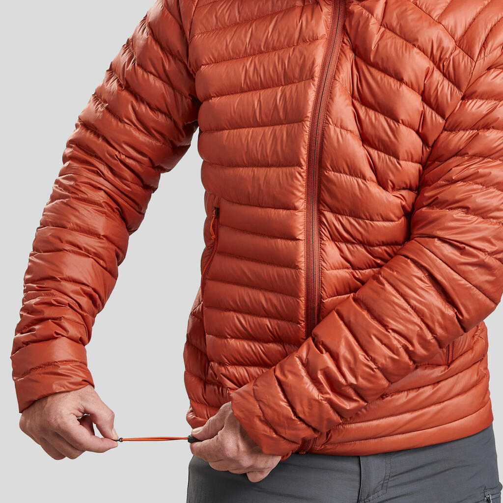 Men's Mountain Trekking Hooded Down Jacket - MT100 -5 °C