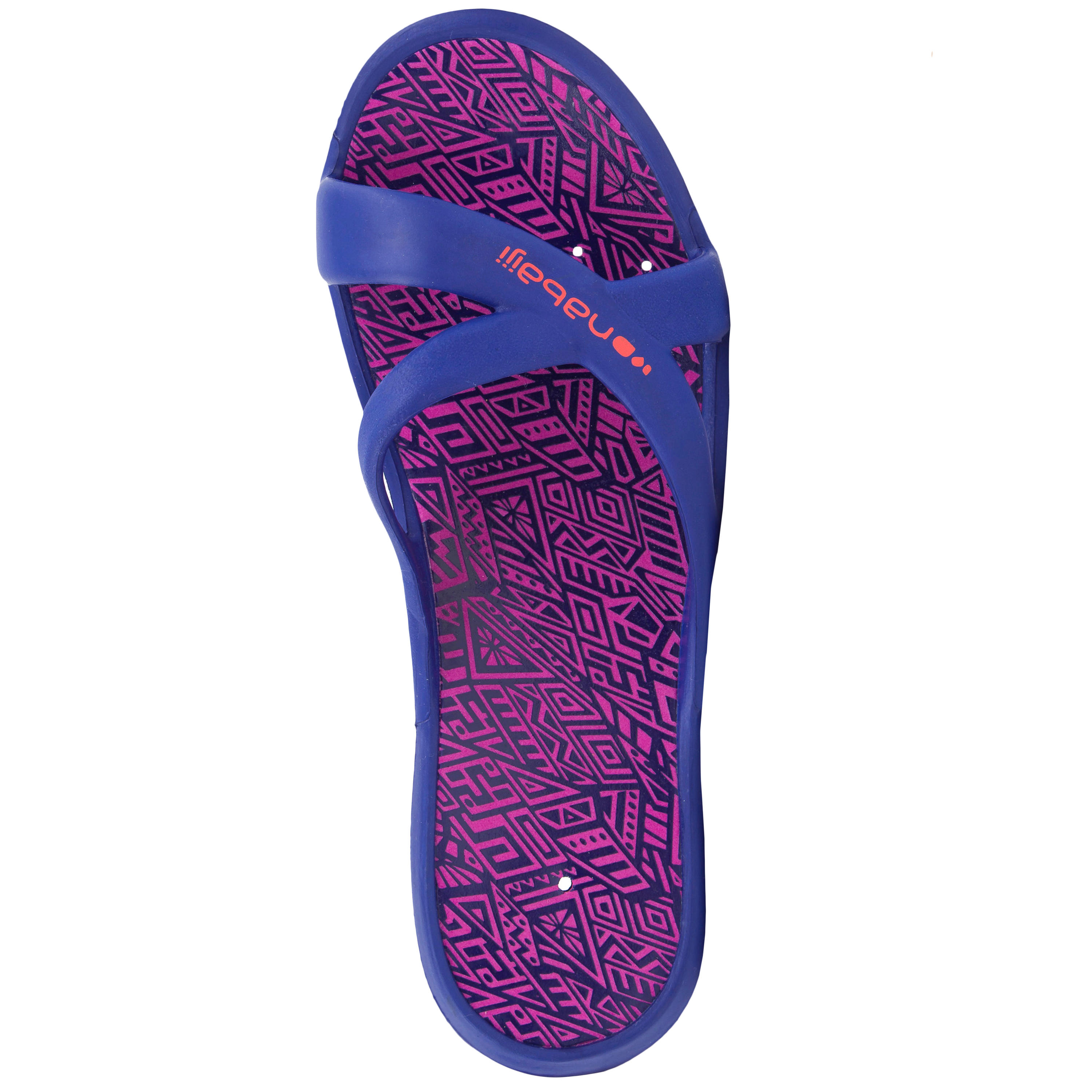 WOMEN'S METASLAP 500 POOL SANDALS - DARK BLUE 4/5