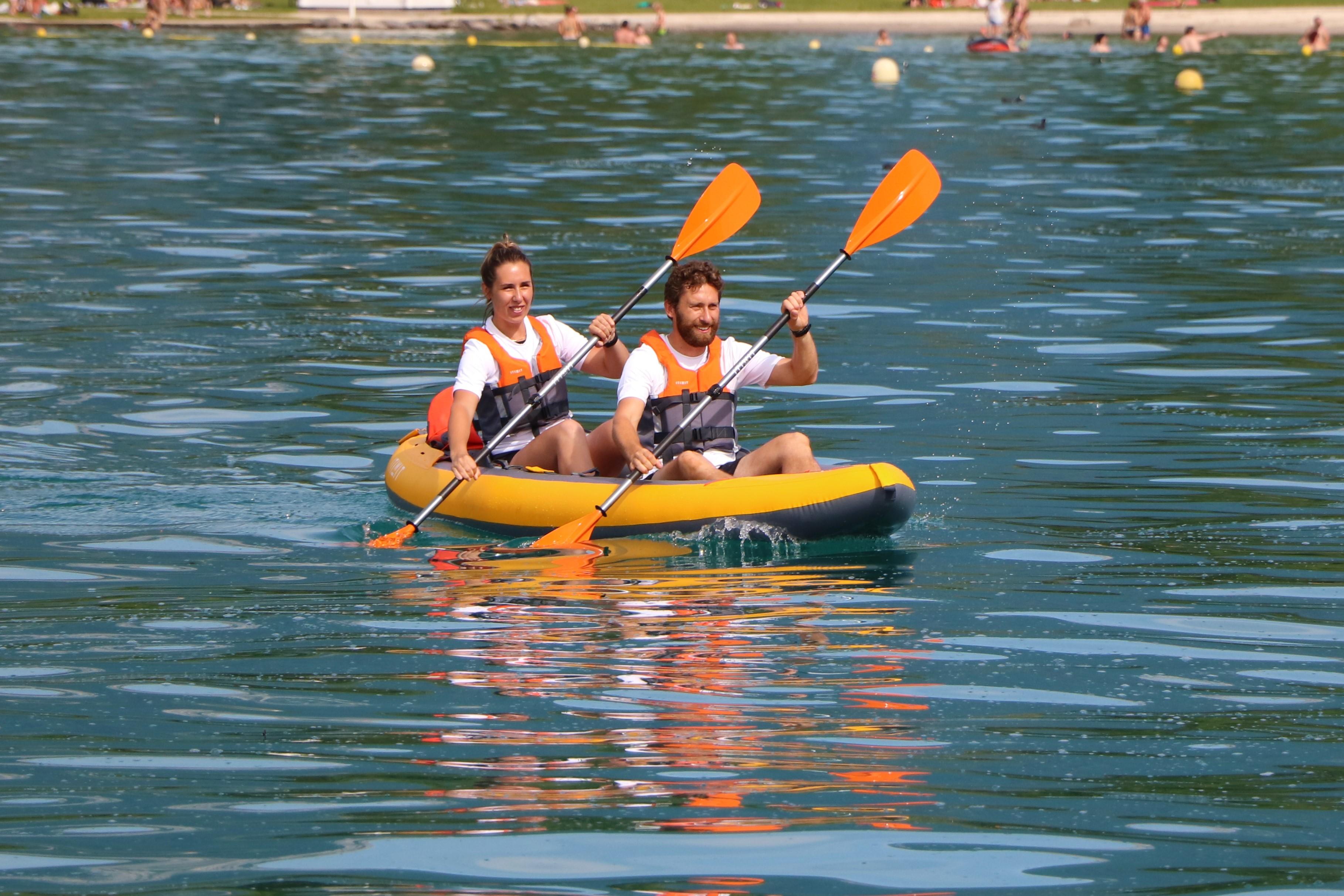 2-Seater Inflatable Kayak - KTI X 100+ Yellow - ITIWIT
