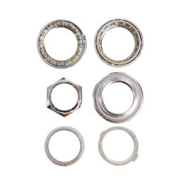 Jeu de direction 1 pouce à visser avec blocage angle argent