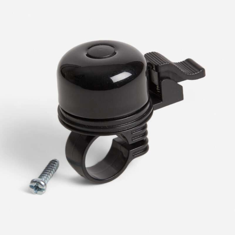 BTWIN Bike Bell for 19 mm Handlebar Black Decathlon