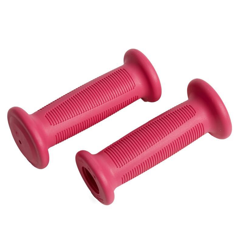 Punhos de bicicleta de 14 e 16 polegadas rosa (par)