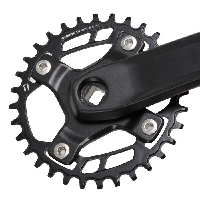 Guarnitura SR-Suntour VX S nero, 175mm, perno quadro, 42 d.con KSS