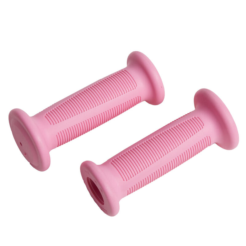 Punhos de bicicleta de 14 e 16 polegadas rosa (par)