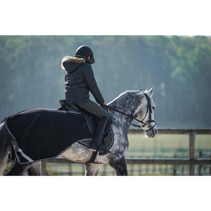 Coprireni equitazione cavallo POLAR 500 nero