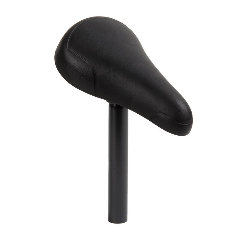 Selle de vélo 14 pouces noir + tige de selle 26 mm noir