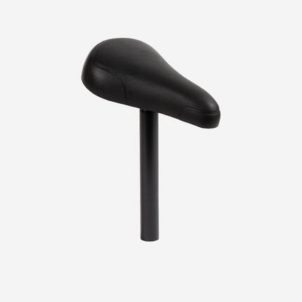 Selle de vélo 16 pouces noir + tige de selle 26 mm noir