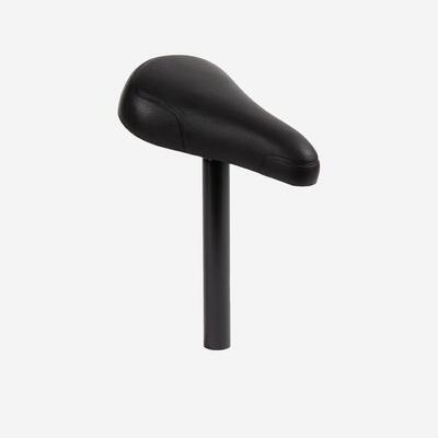 Sattel schwarz 16 Zoll Fahrrad + Sattelstütze 26 mm schwarz