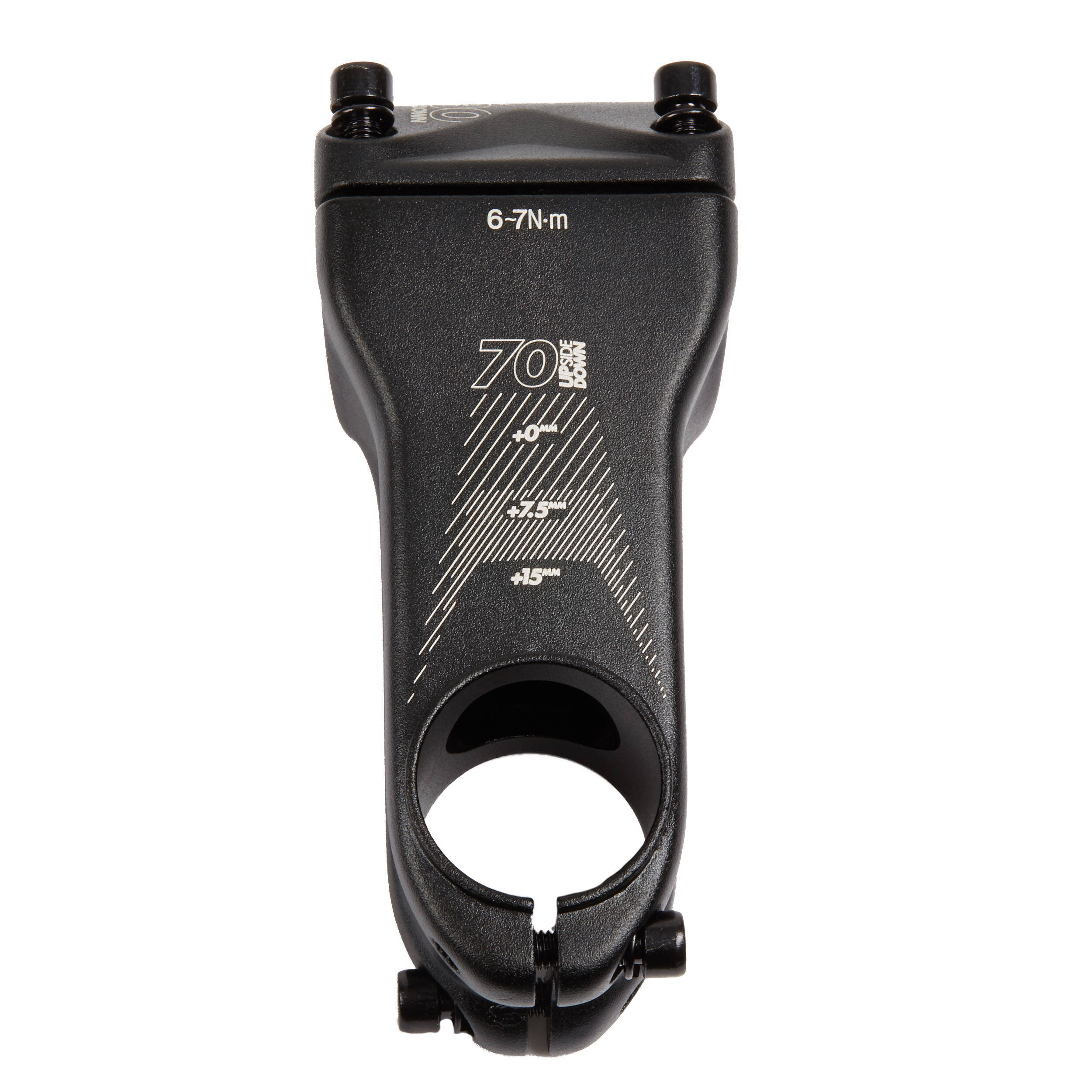 Stem 1"1/8 70/80/90 mm 0/30° 31.8 Mountain Bike - Black -  3