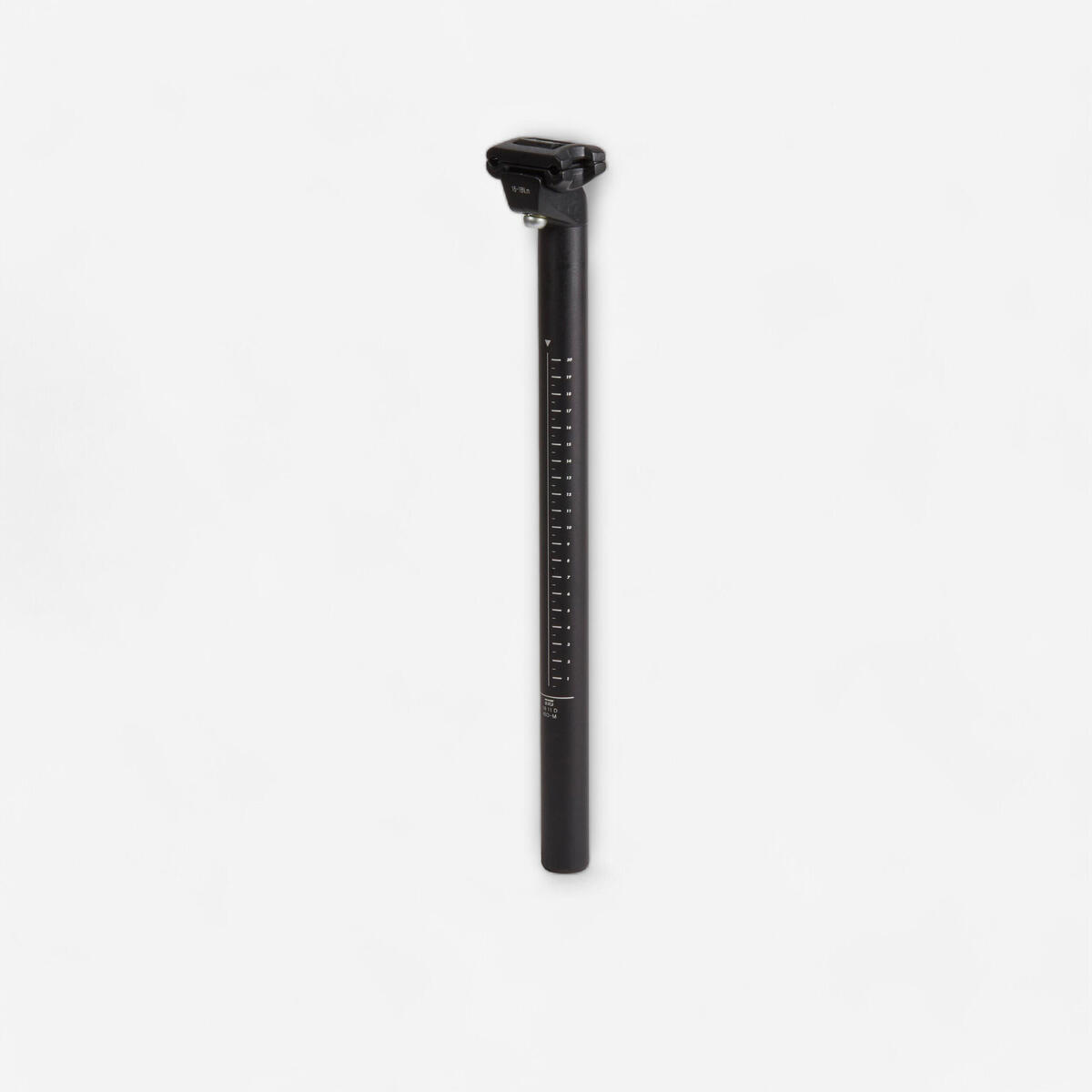 TIGE DE SELLE 31.6MM EN ALUMINIUM 350MM / 400MM A CHARIOT NOIRE