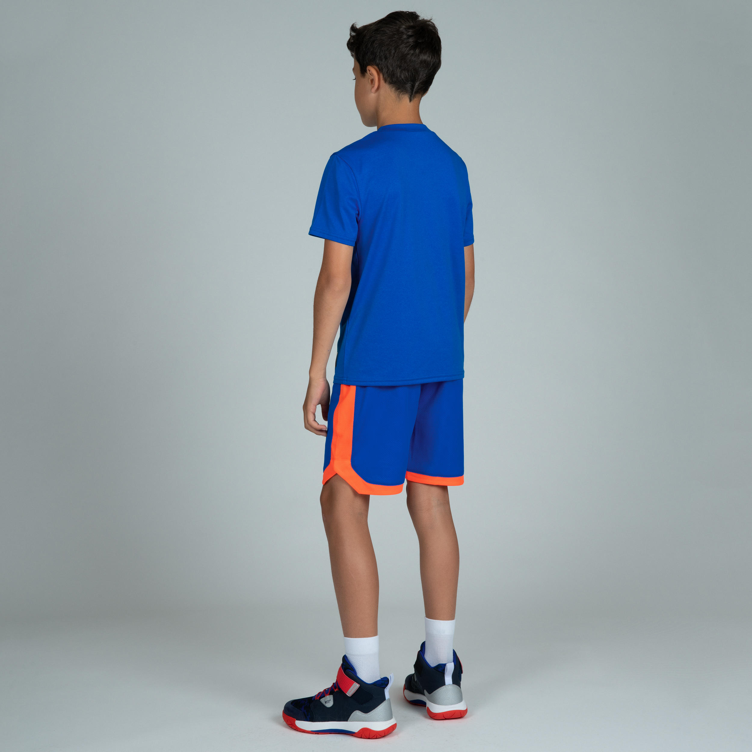 

TS500 Boys'/Girls' Intermediate Basketball T-Shirt - Blue/Playground