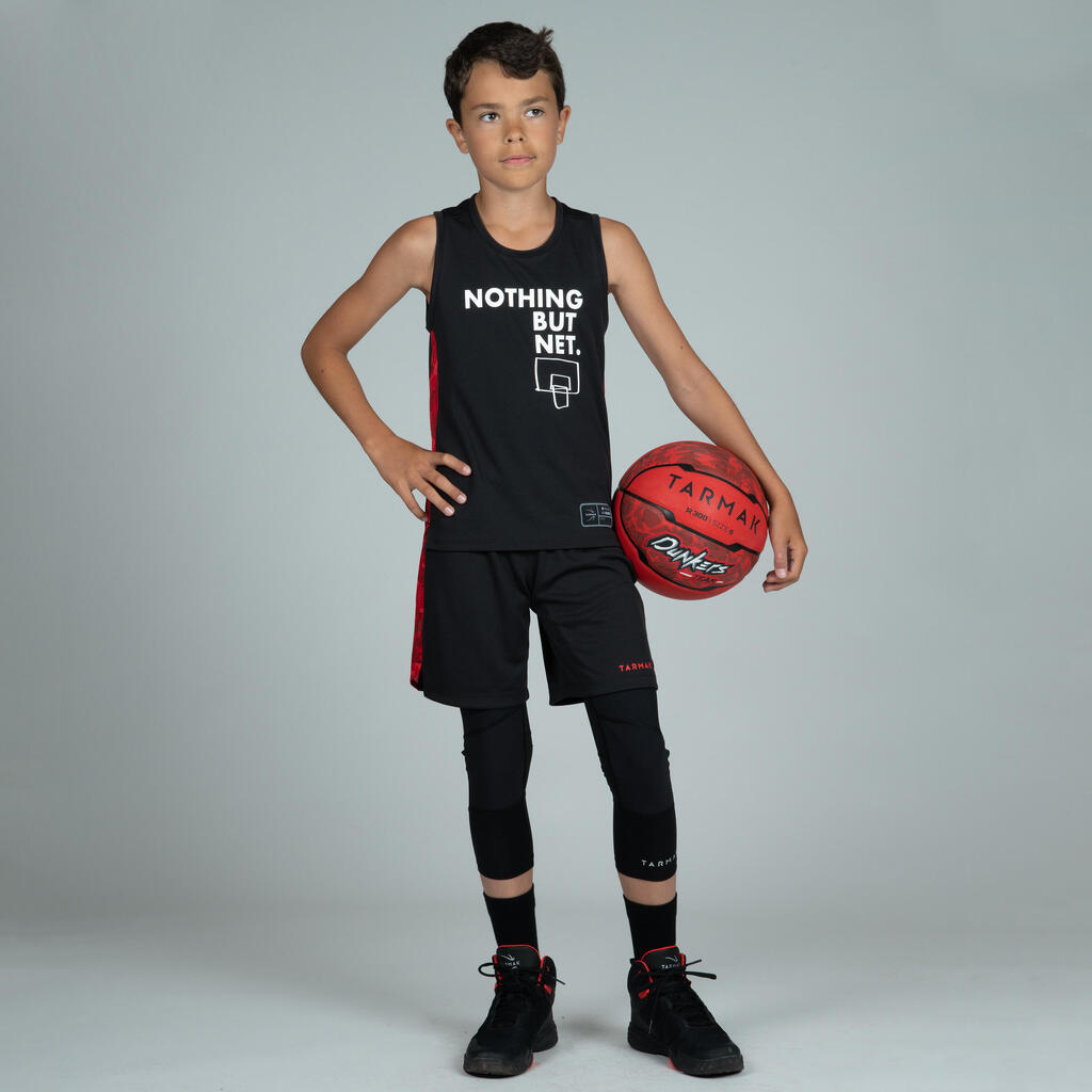 Boys'/Girls' Sleeveless Basketball Jersey T500 - Green/Purple/My Game