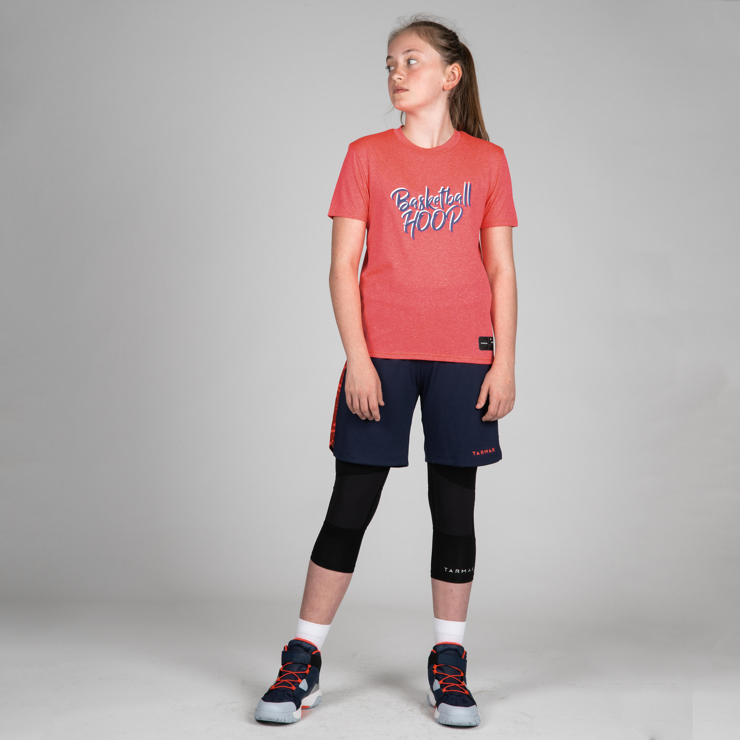 Kids' Basketball T-Shirt / Jersey TS500 - Pink/BBL Hoop 3/9