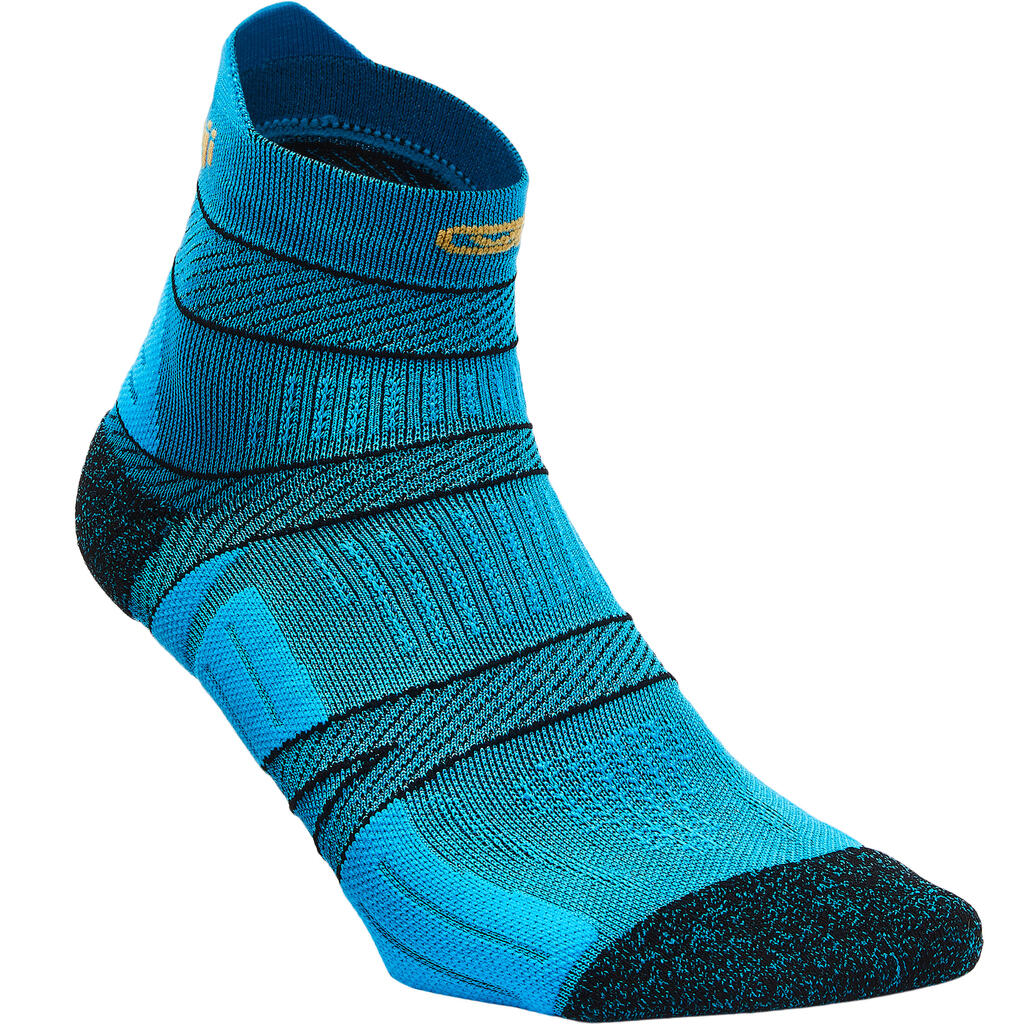 Laufsocken dünn Kiprun Strap blau