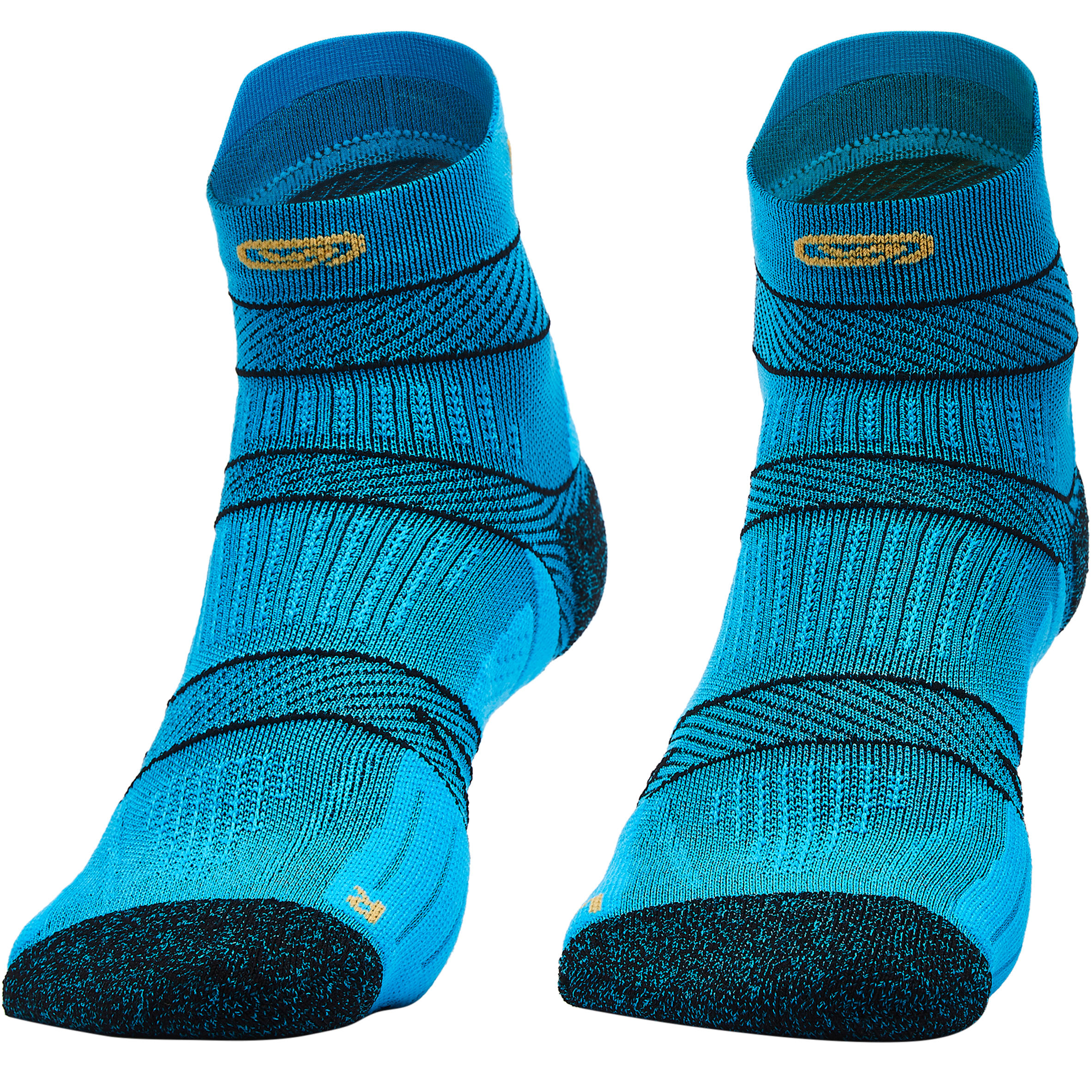 RUNNING SOCKS WITH FINE STRAPS - BLUE 8/9