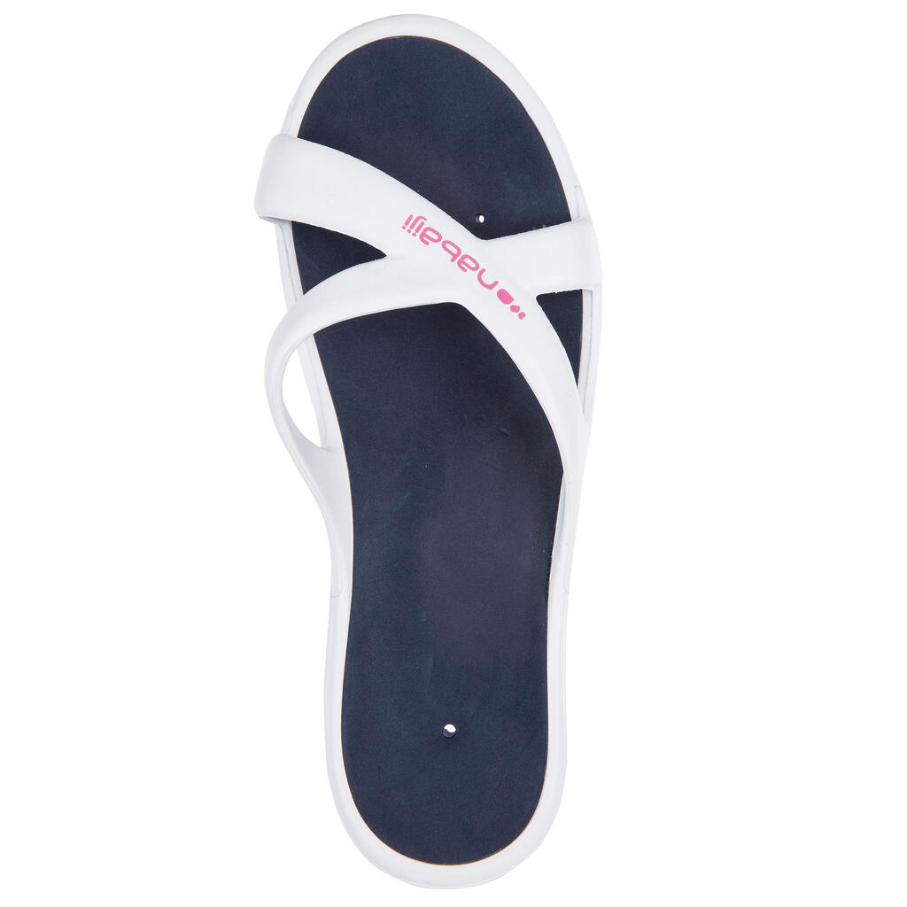 Pool Sandals - Slap 500 - White Blue