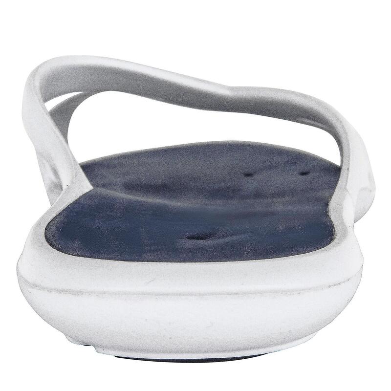 Ciabatte piscina donna 500 bianco-blu