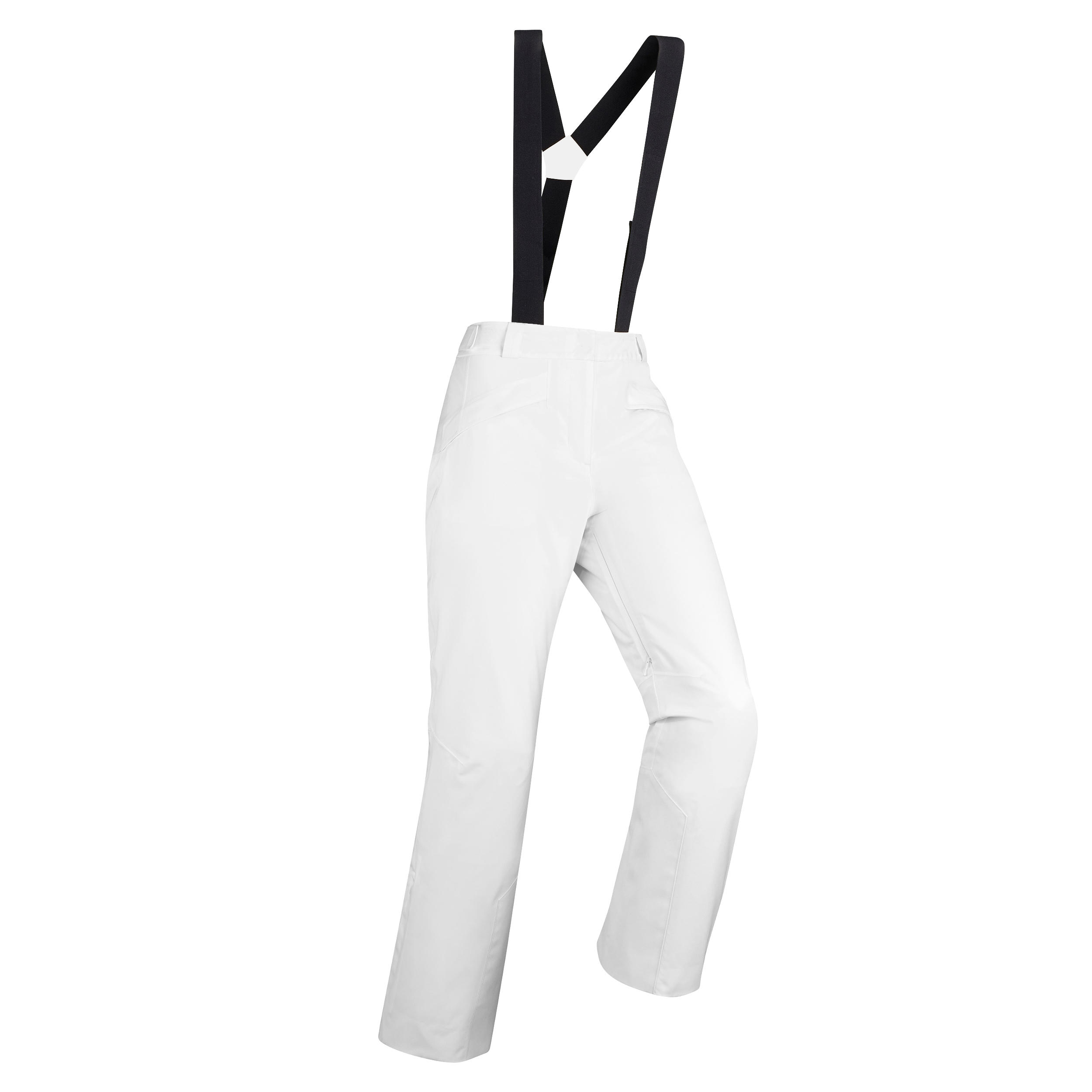 black and white ski trousers