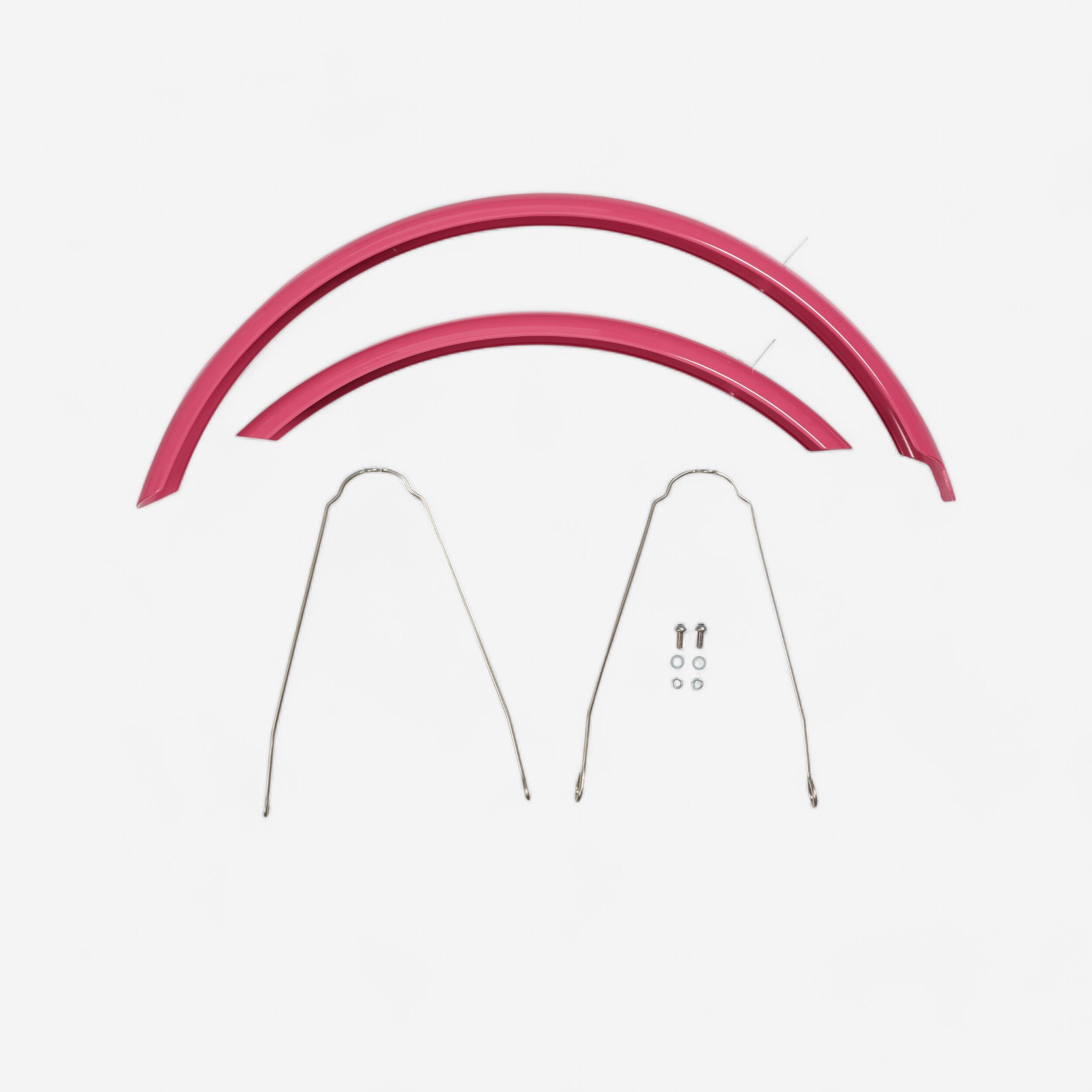 24-inch pink bicycle mudguard (per pair, sold without screw kit)