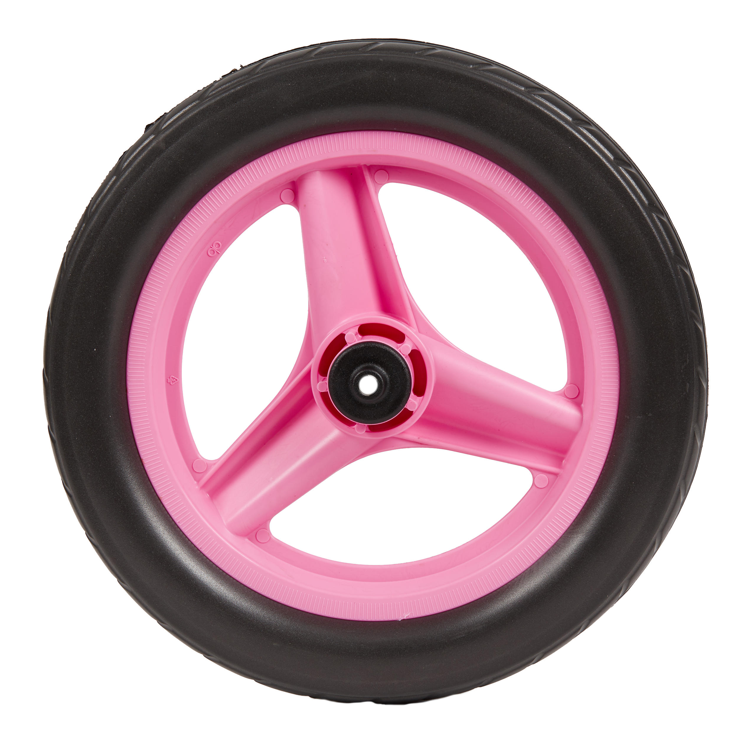 RUNRIDE 10-inch pink front wheel with black tires