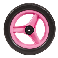 Roue 10 pouces arrière draisienne RUNRIDE rose à pneu noir