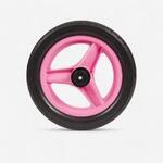 Roue 10 pouces arrière draisienne RUNRIDE rose à pneu noir