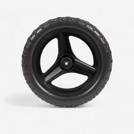 Roue 10 pouces arrière draisienne RUNRIDE noir à pneu VTT noir