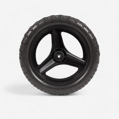 Achterwiel 10 inch voor loopfietsje run ride zwart met zwarte mtb-band