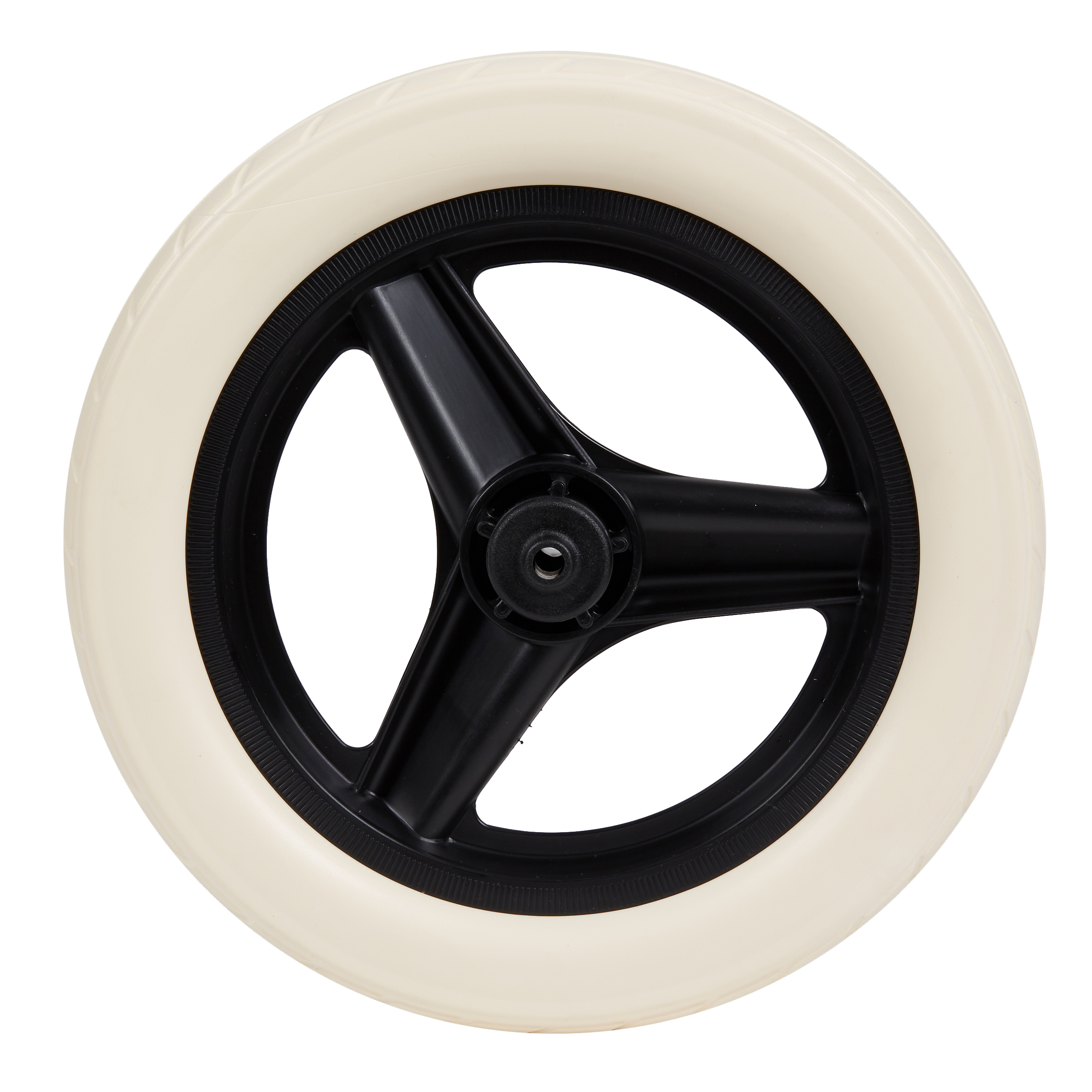 Roue 10 pouces avant draisienne RUNRIDE noir pneu blanc pour les