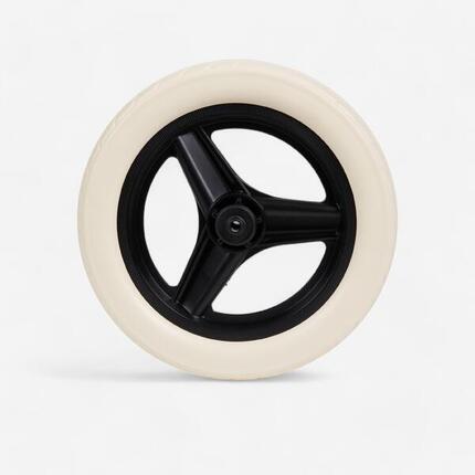 Roue 10 pouces arrière draisienne RUNRIDE noir à pneu blanc